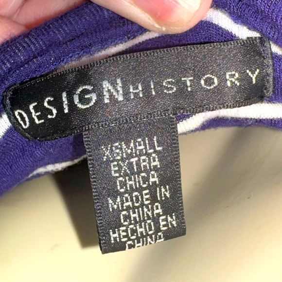 Design History Blue & White Striped Braided Straps Sleeveless Maxi Dress X Small - Picture 11 of 13